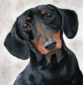 dachshund painting 005